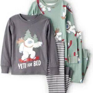 NWT Carter’s Baby Toddler Boy Yeti Pajama Set of 2 24 Months
